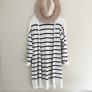 B&W stripe cardigan